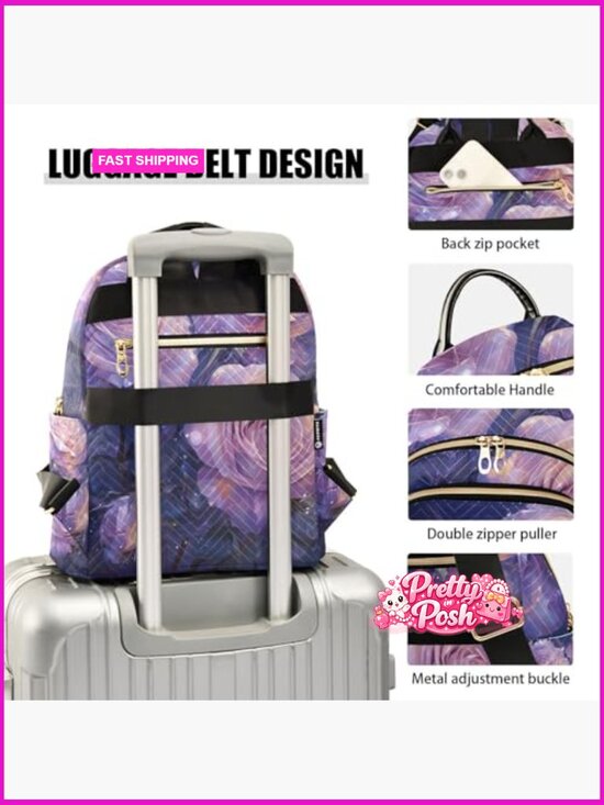 Mini Backpack Purse Lightweight Nylon Shoulder Bag Travel Daypack